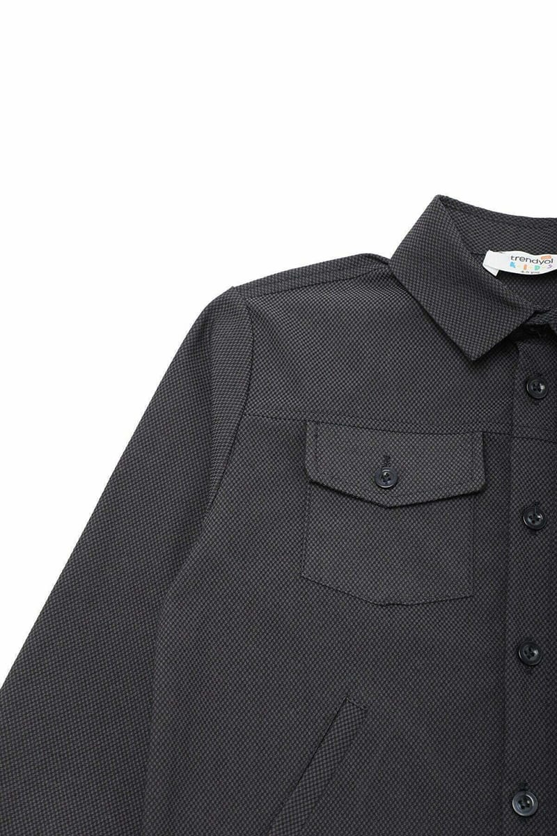 Kids Checked Panel Shirt