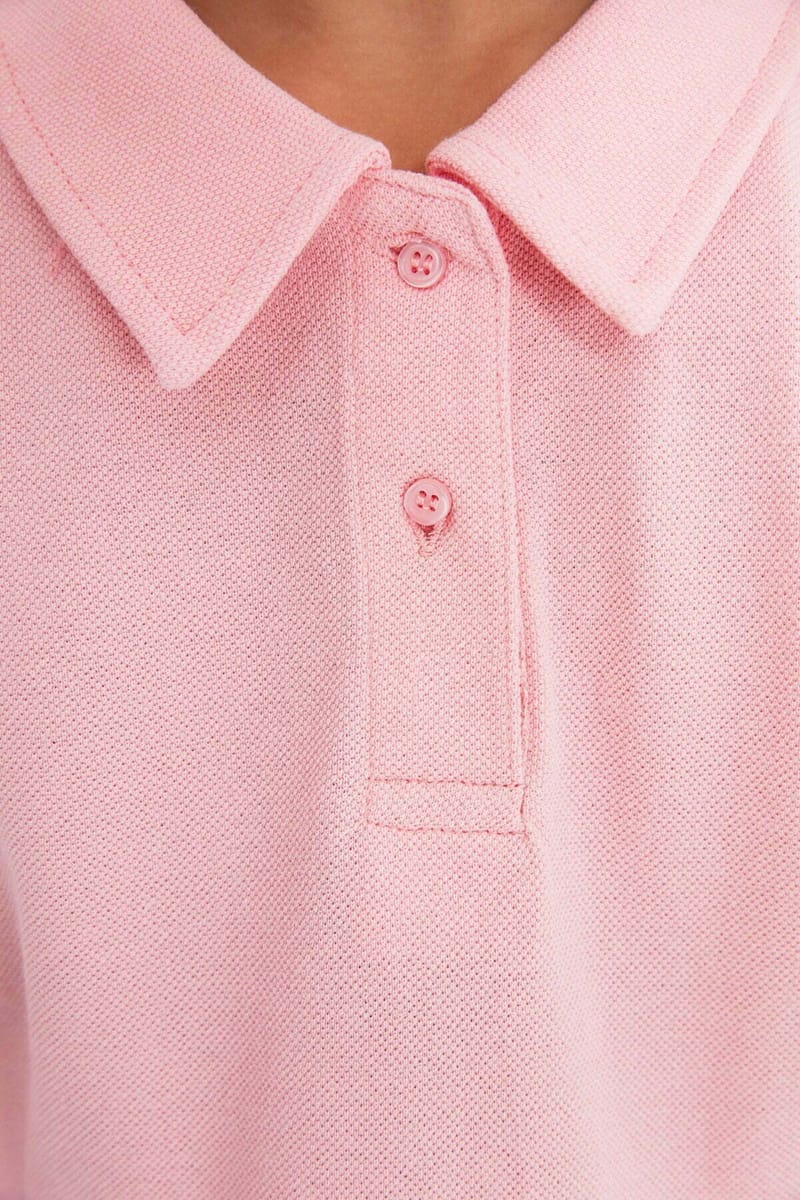 Kids Essential Long Sleeve Girls' Polo - Polo Shirts 84