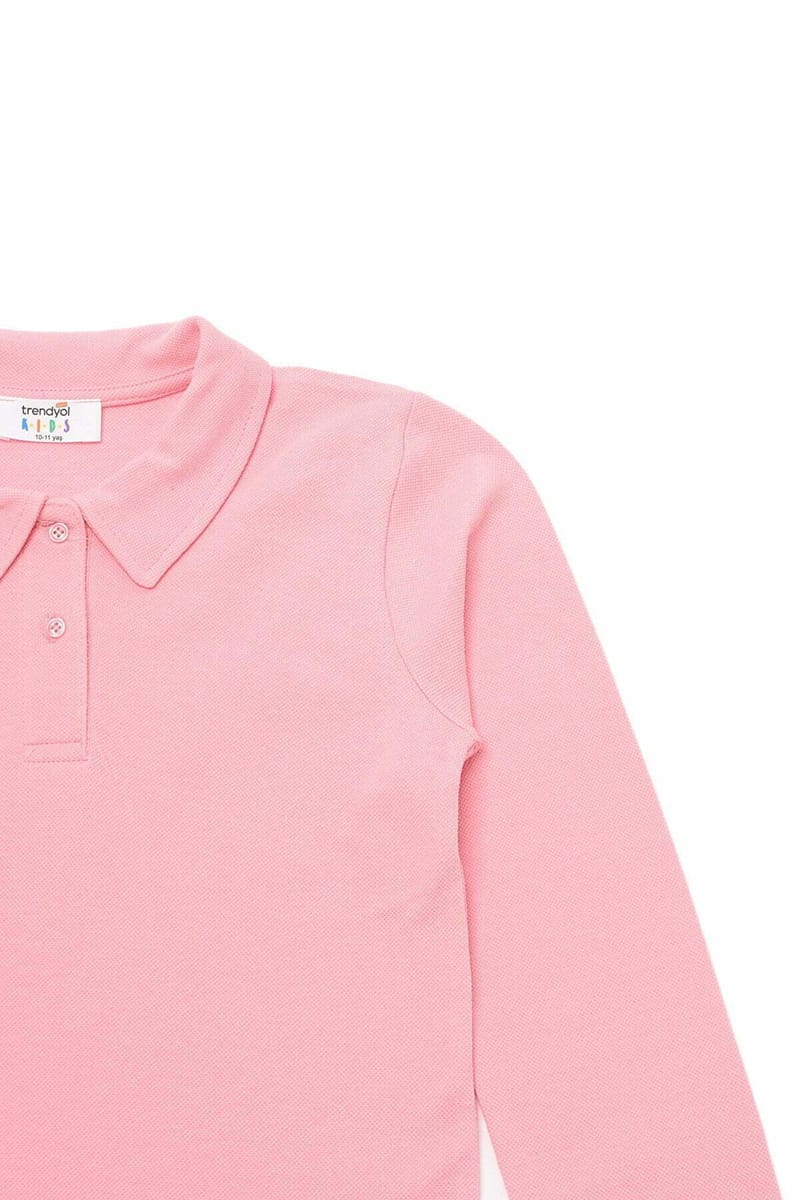 Kids Essential Long Sleeve Girls' Polo - Polo Shirts 87