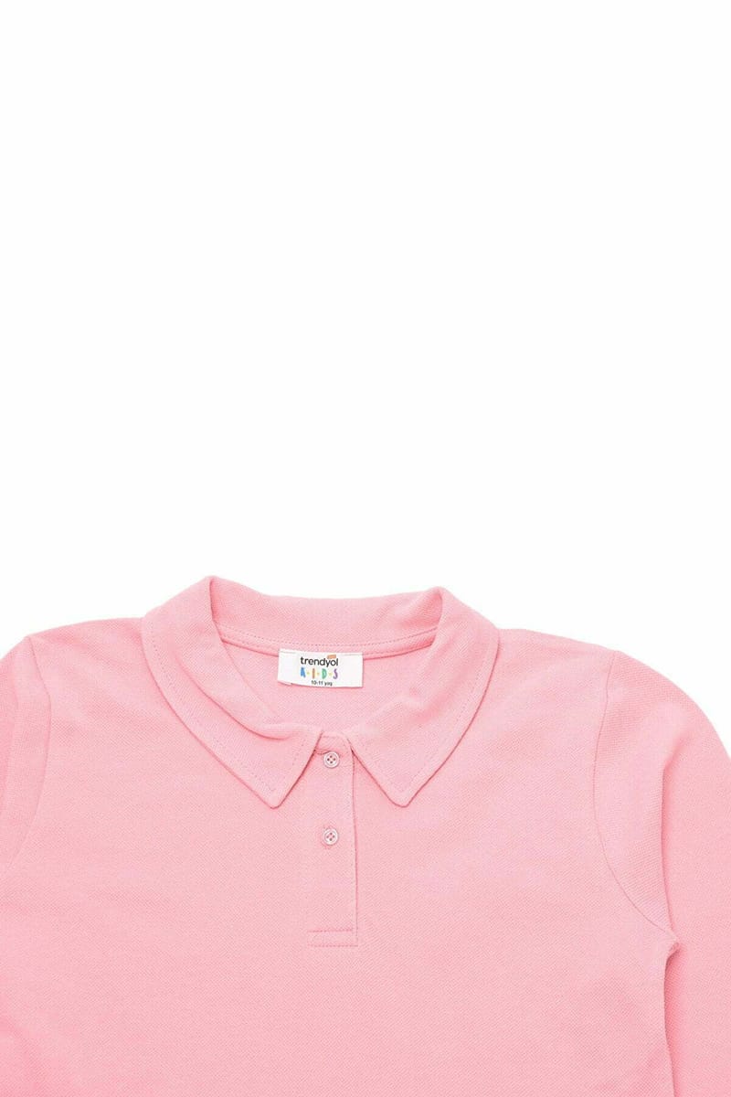 Kids Essential Long Sleeve Girls' Polo - Polo Shirts 88