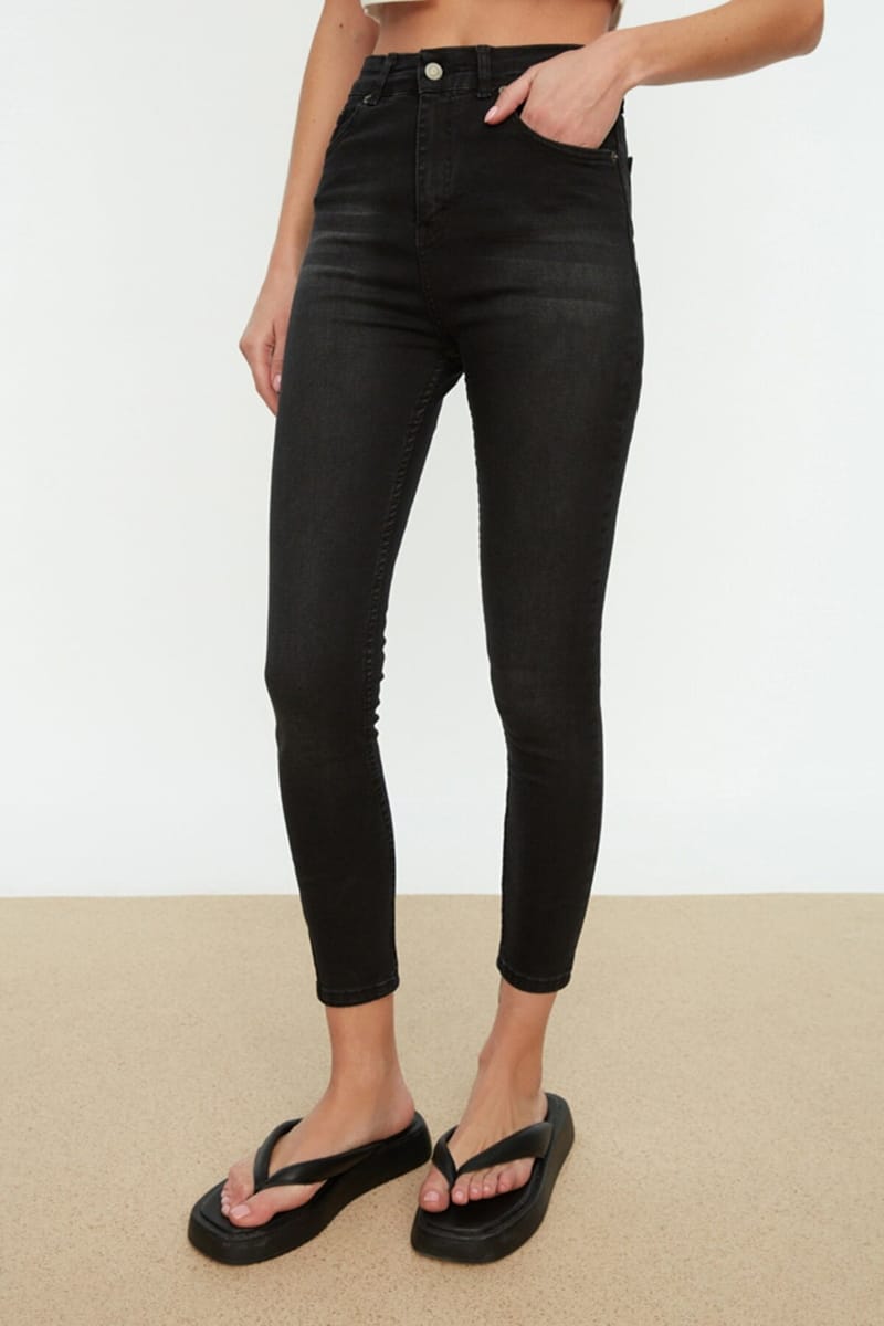 Black High Waist Skinny Women's Jeans - Skinny Jeans 23