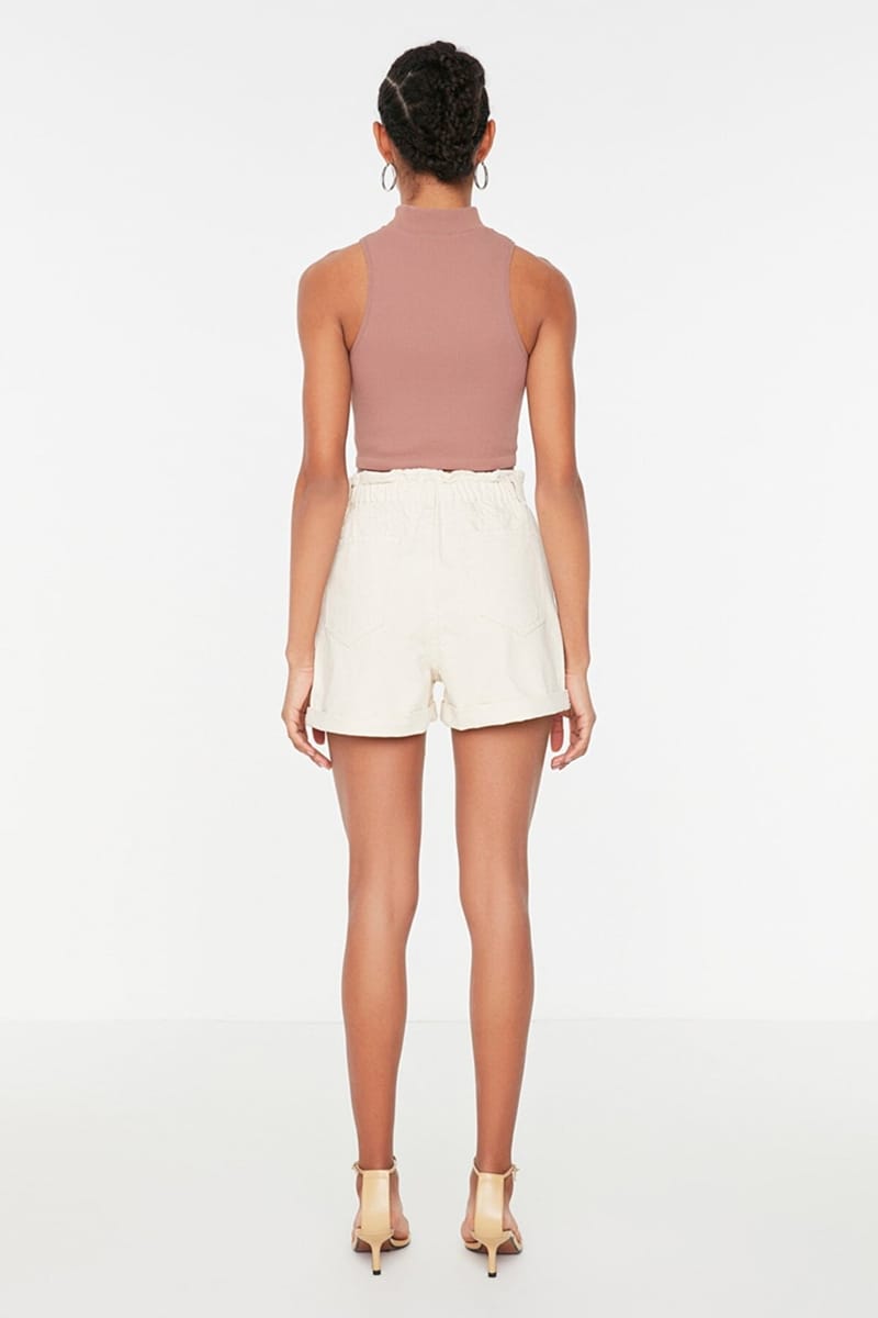 Trendyol - Women's Denim Shorts 34
