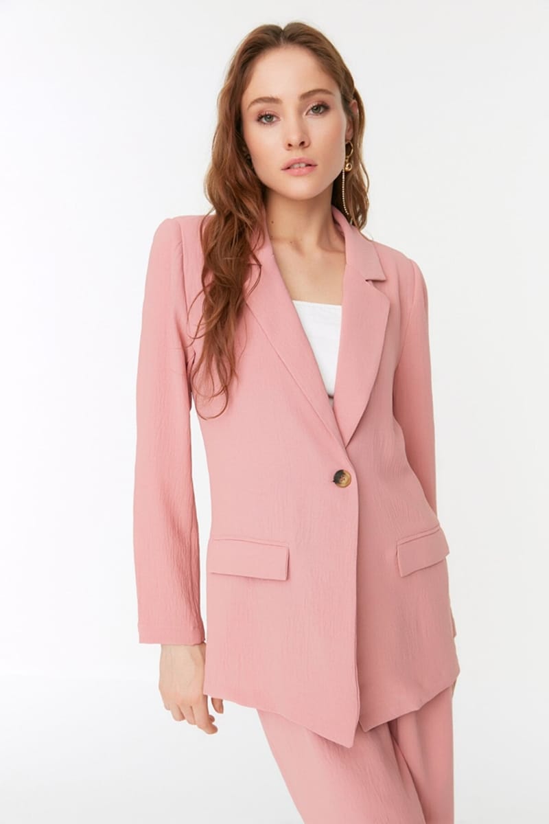 Dried Rose Button Jacket