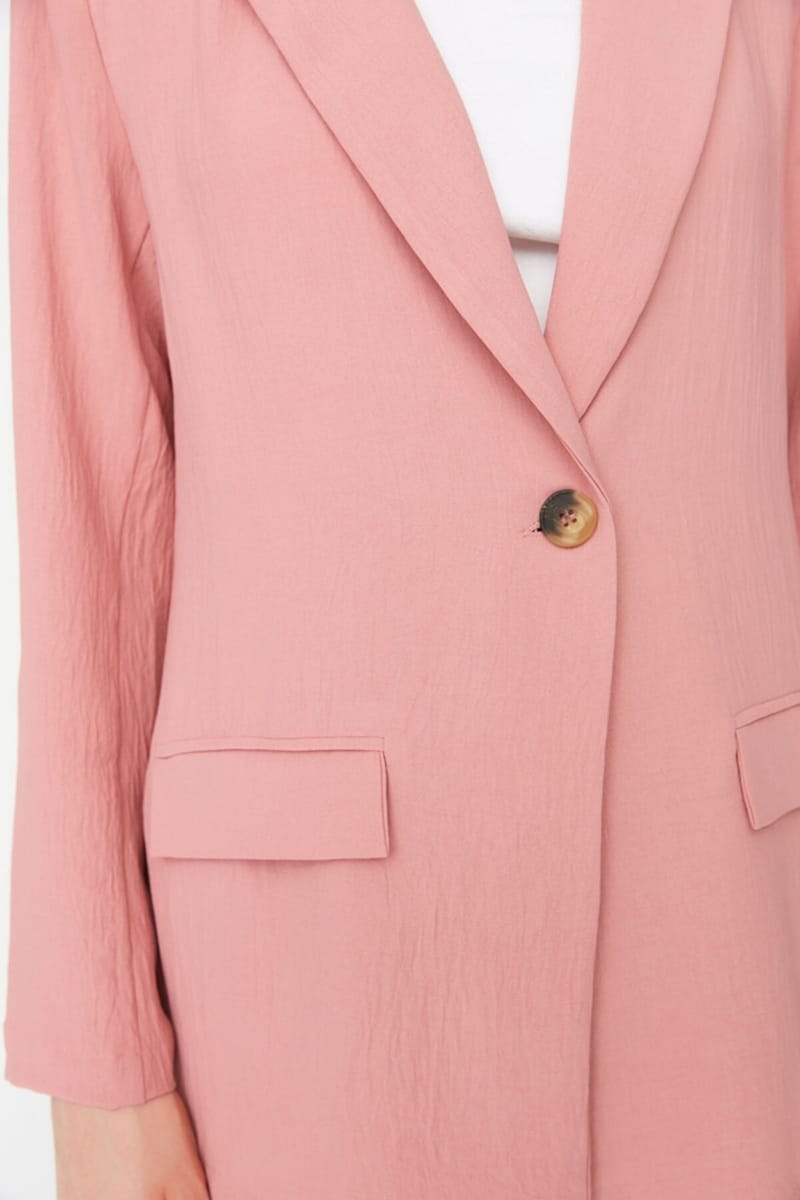 Dried Rose Button Jacket