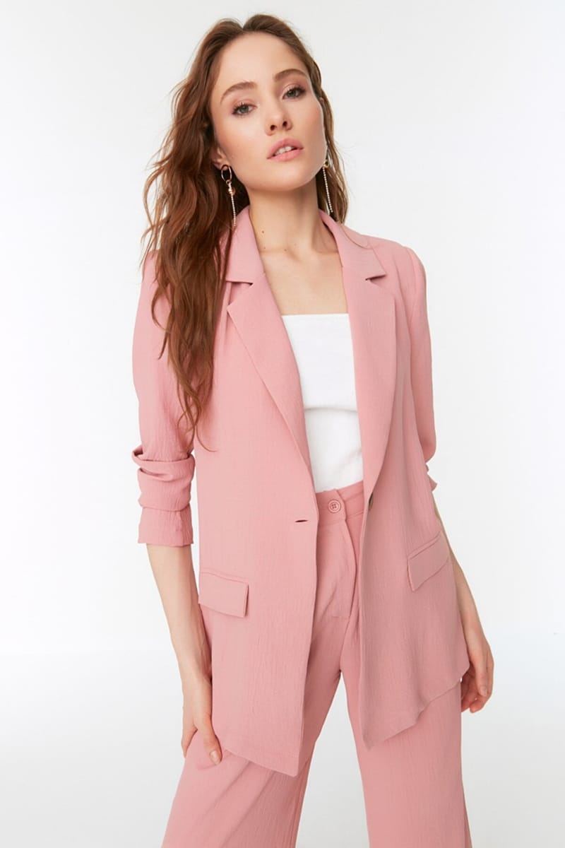 Dried Rose Button Jacket