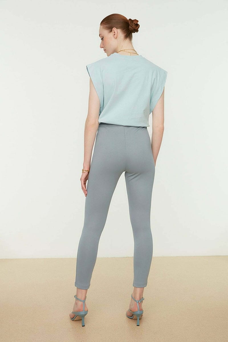 Black, Grey High Waist Women's Pant - Formal Pants 24