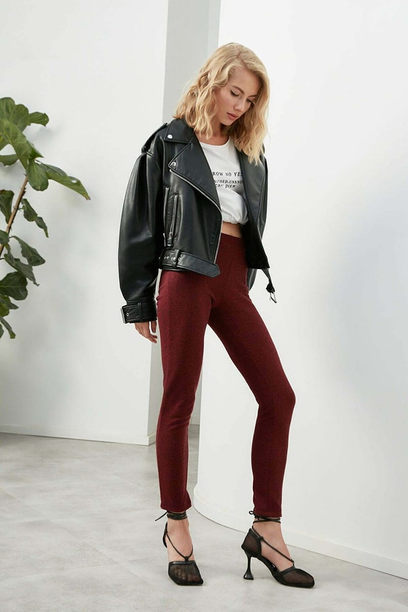 Jacquard Knitted Active Tights - Tights & Leggings 21