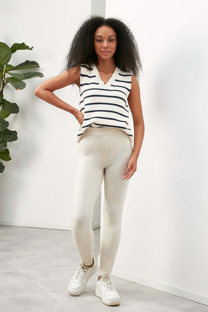 Off White High Waist Women's Sweatpant - Sweatpants 17