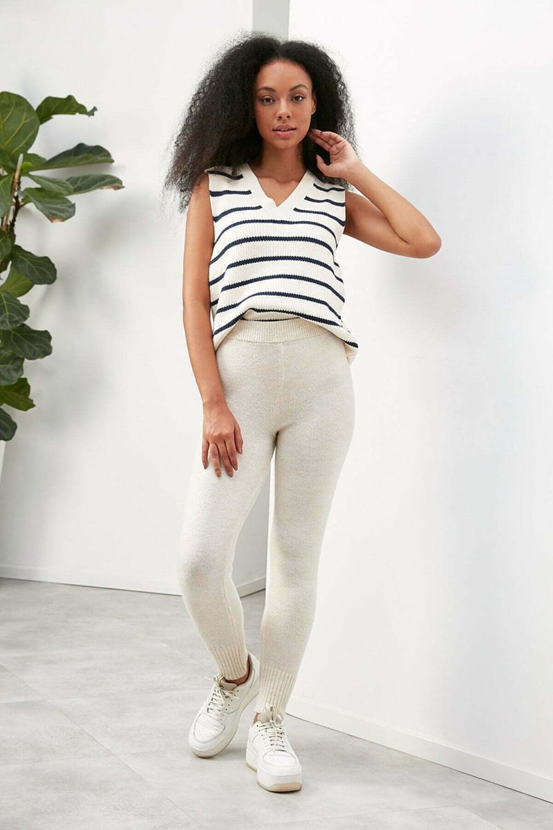 Off White High Waist Women's Sweatpant - Sweatpants 15