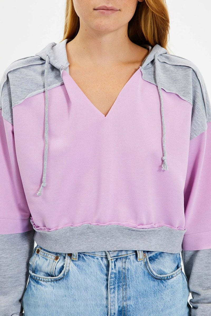 Knitted Cropped Women's Hoodie Knitted Cropped Women's Hoodie - Hoodies 38