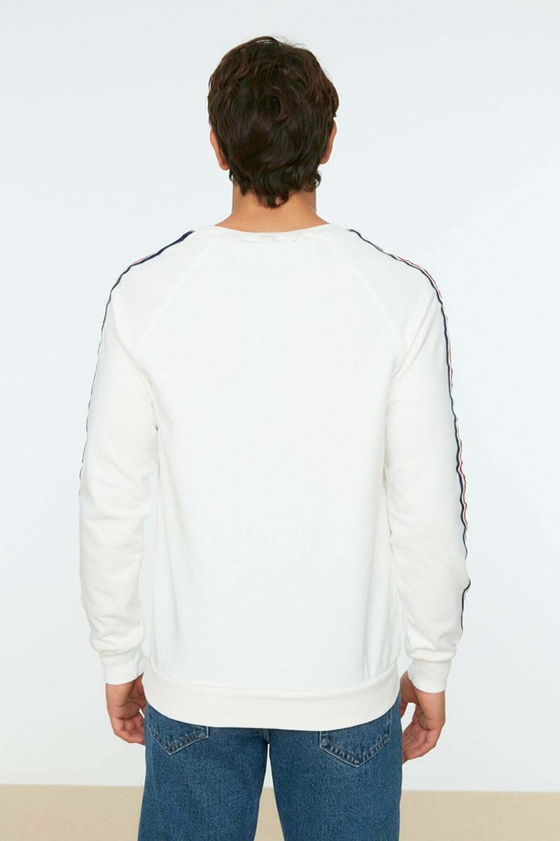 Stripe Sleeve Sweatshirt