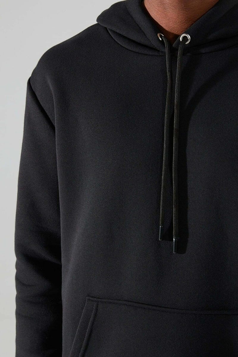Black Essential Men's Hoodie - Hoodies 23