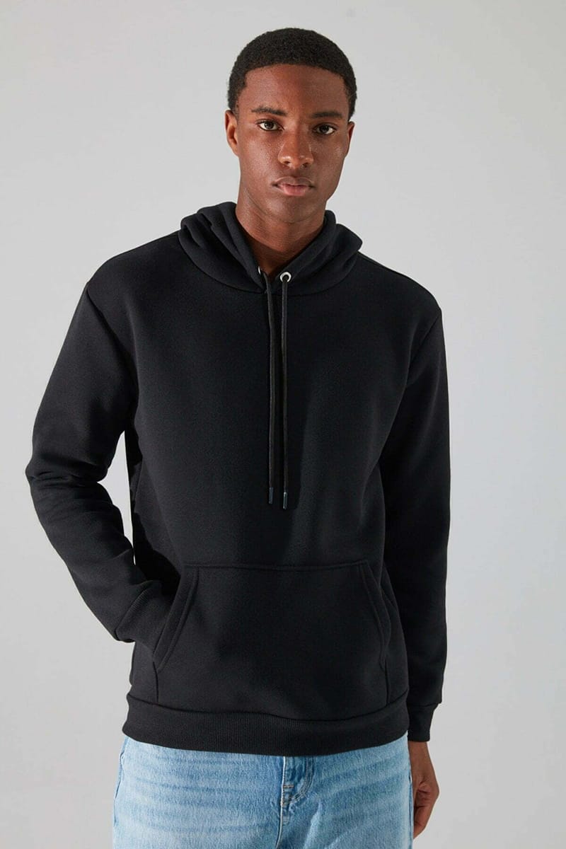 Black Essential Men's Hoodie - Hoodies 20