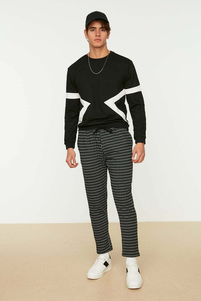 Men's Checked Sweatpants - Sweatpants 63