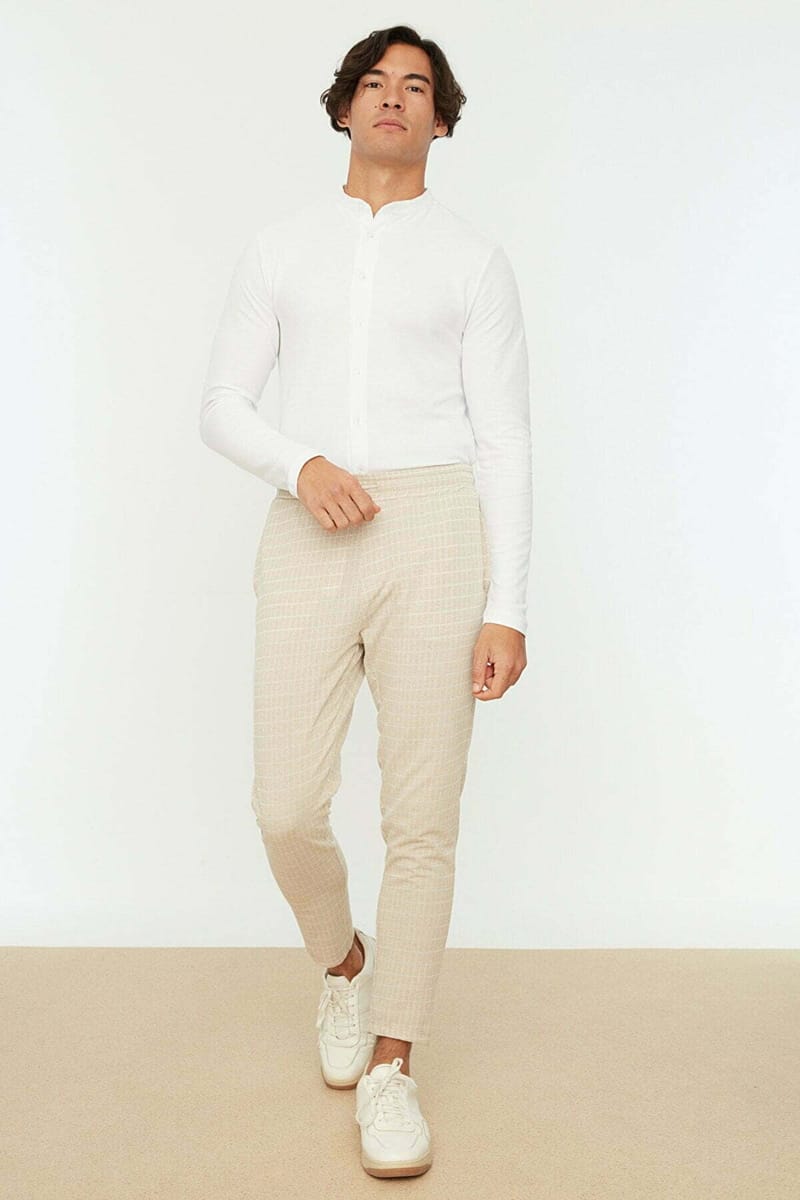 Men's Checked Sweatpants - Sweatpants 38