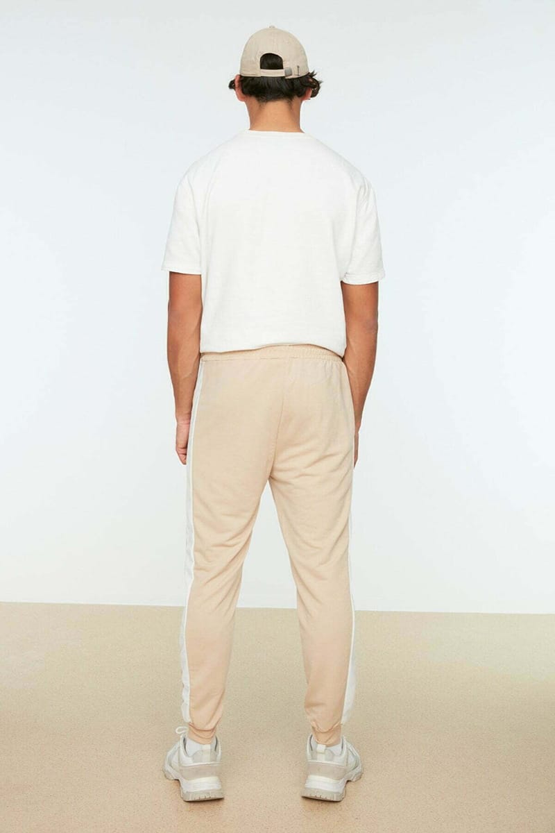 Beige Regular Fit Men's Sweatpants - Sweatpants 29