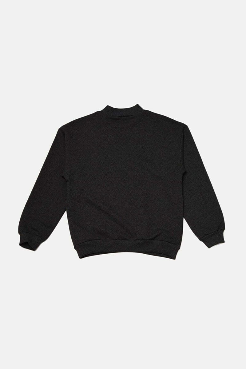 Black Graphic Knitted Women's Sweatshirt - Sweatshirts 36