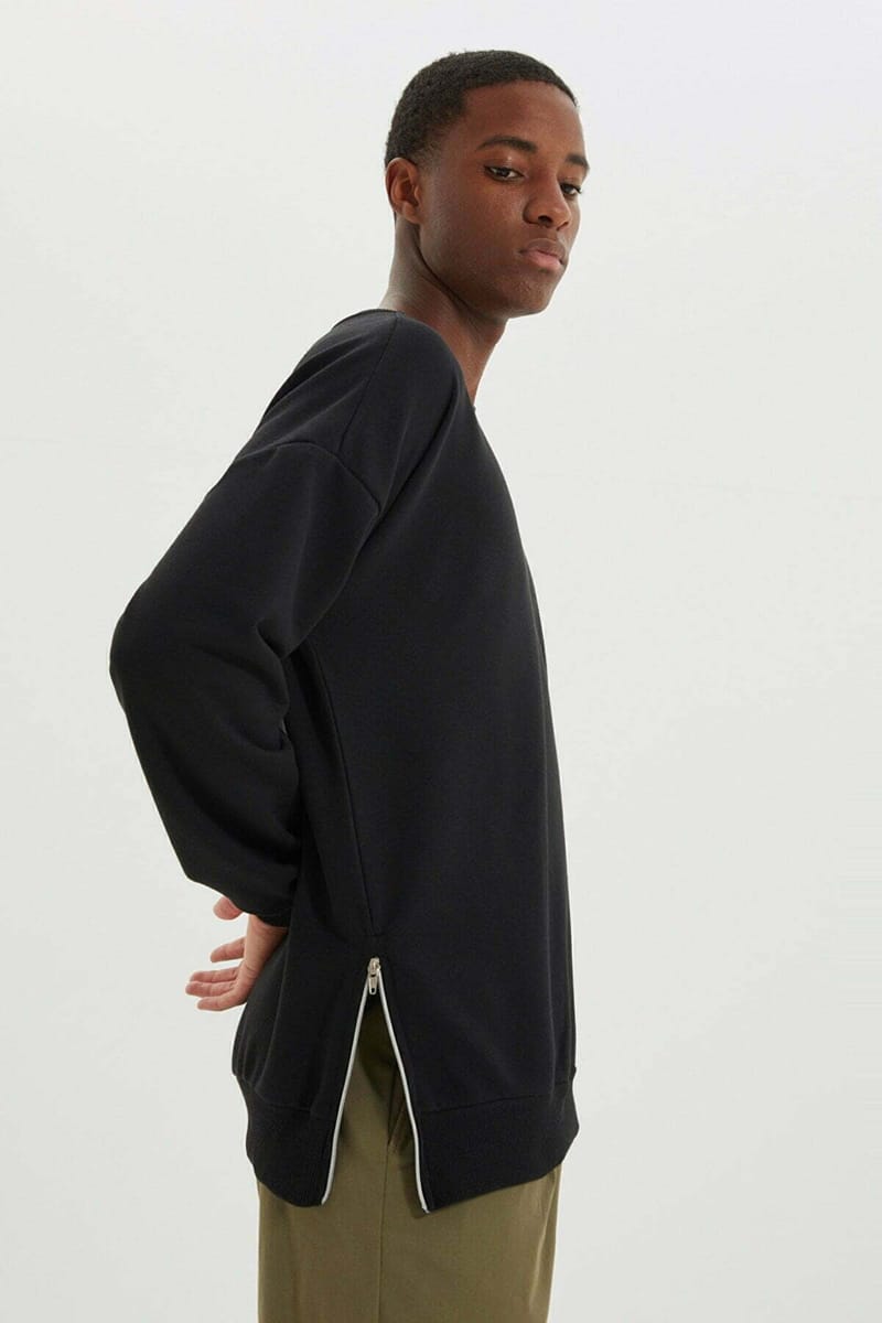 Men's Sweatshirt Men's Black Sweatshirt - Sweatshirts 21