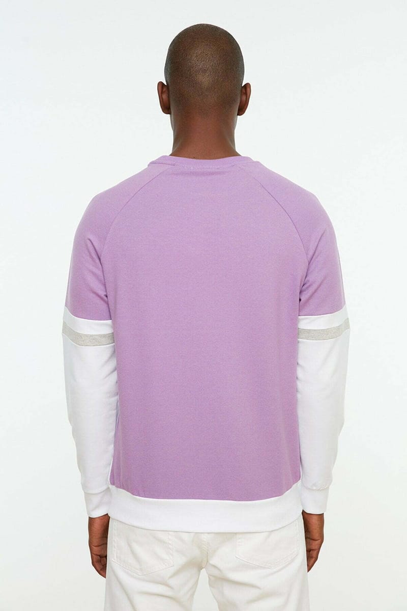 Two Tone Color Block Men's Sweatshirt Trendyol - Men's Sweatshirts 52