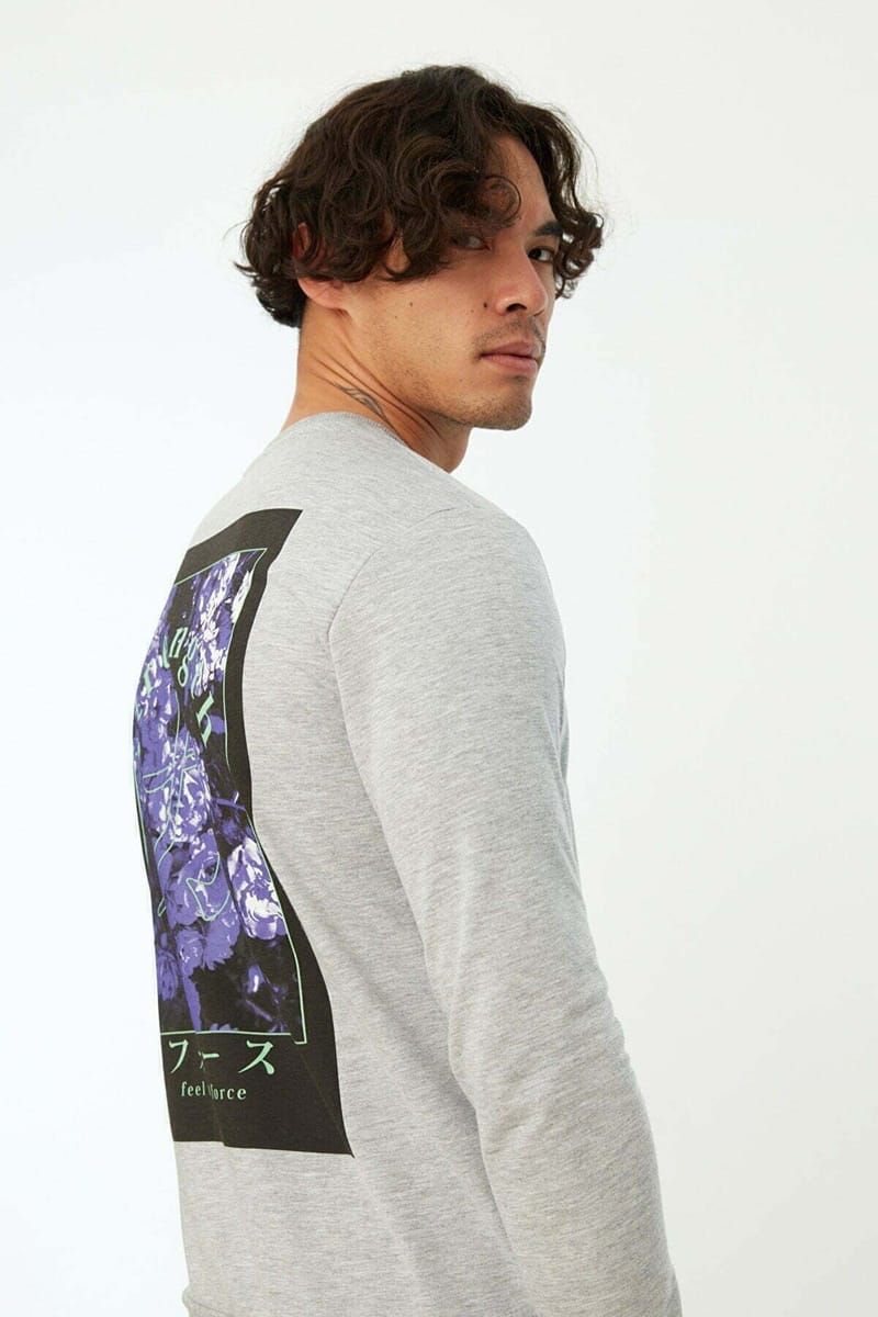 Back Print Graphic Men's Sweatshirt - Sweatshirts 58