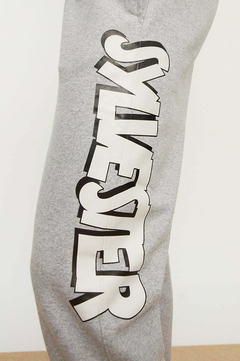 Grey Essential Printed Men's Sweatpants - Sweatpants 23