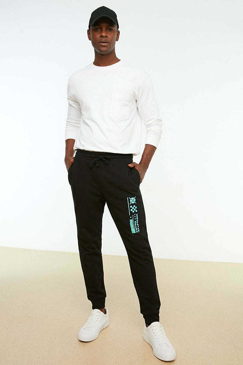 Regular Fit Printed Men's Sweatpants - Sweatpants 66