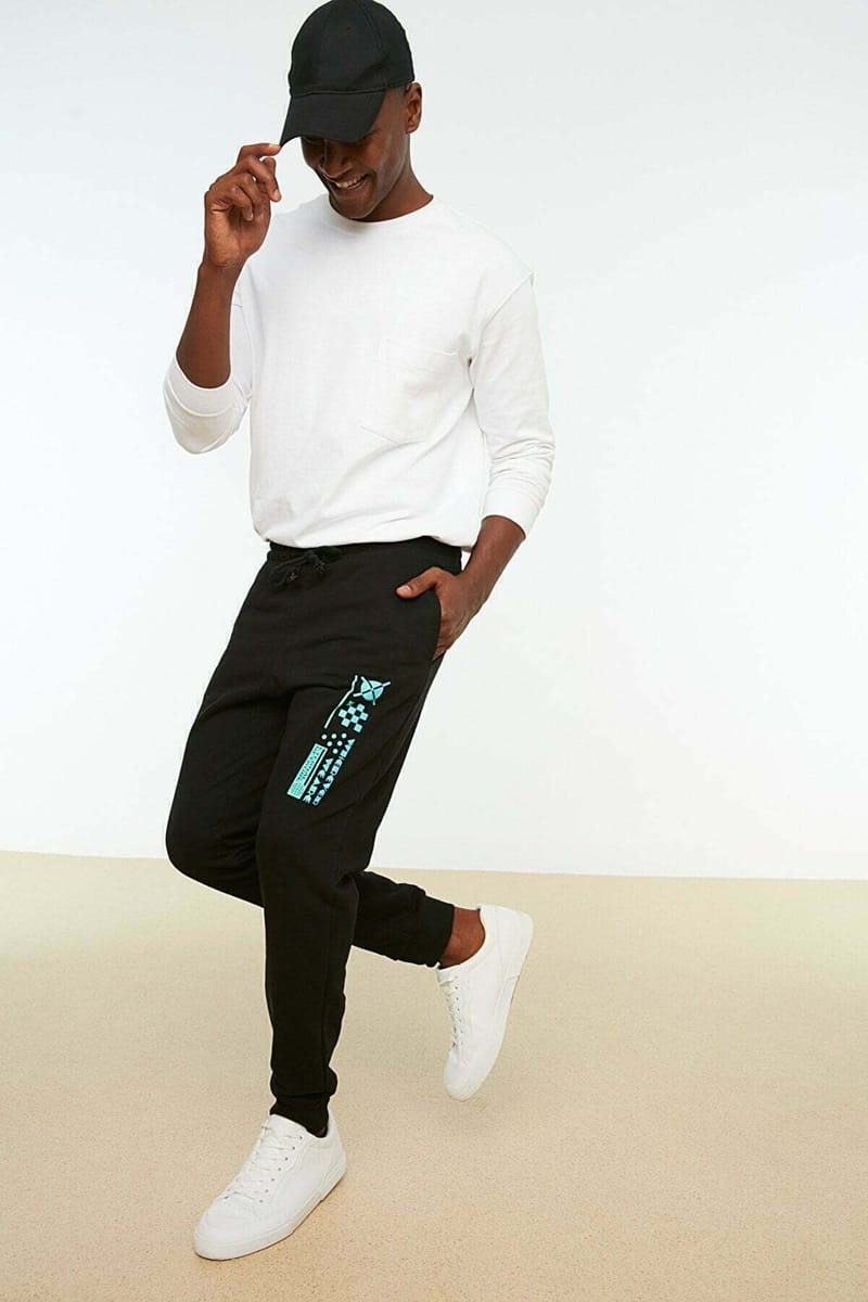 Regular Fit Printed Men's Sweatpants - Sweatpants 63