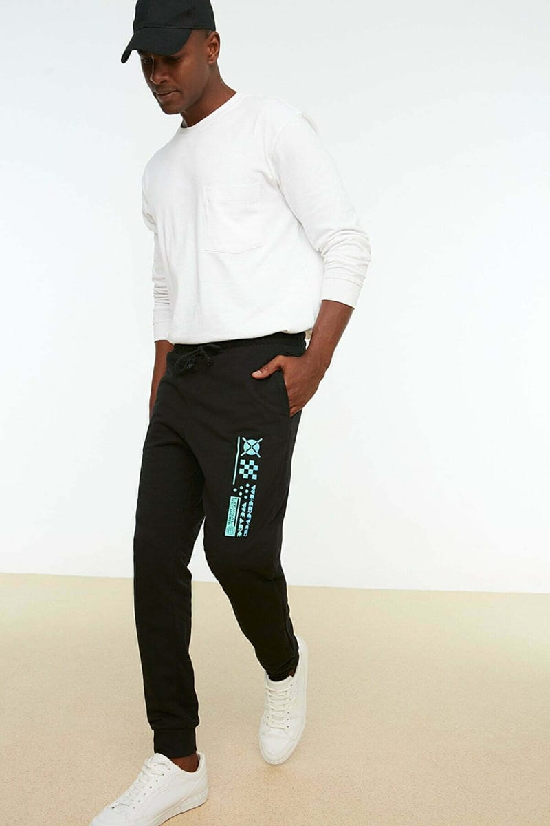 Regular Fit Printed Men's Sweatpants - Sweatpants 64