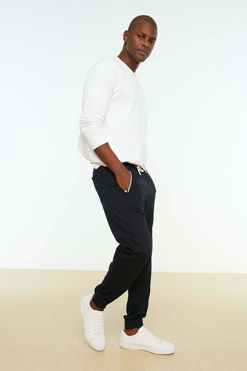 Essential Printed Zipped Pocket Men's Sweatpants Trendyol - Men's Sweatpants 49