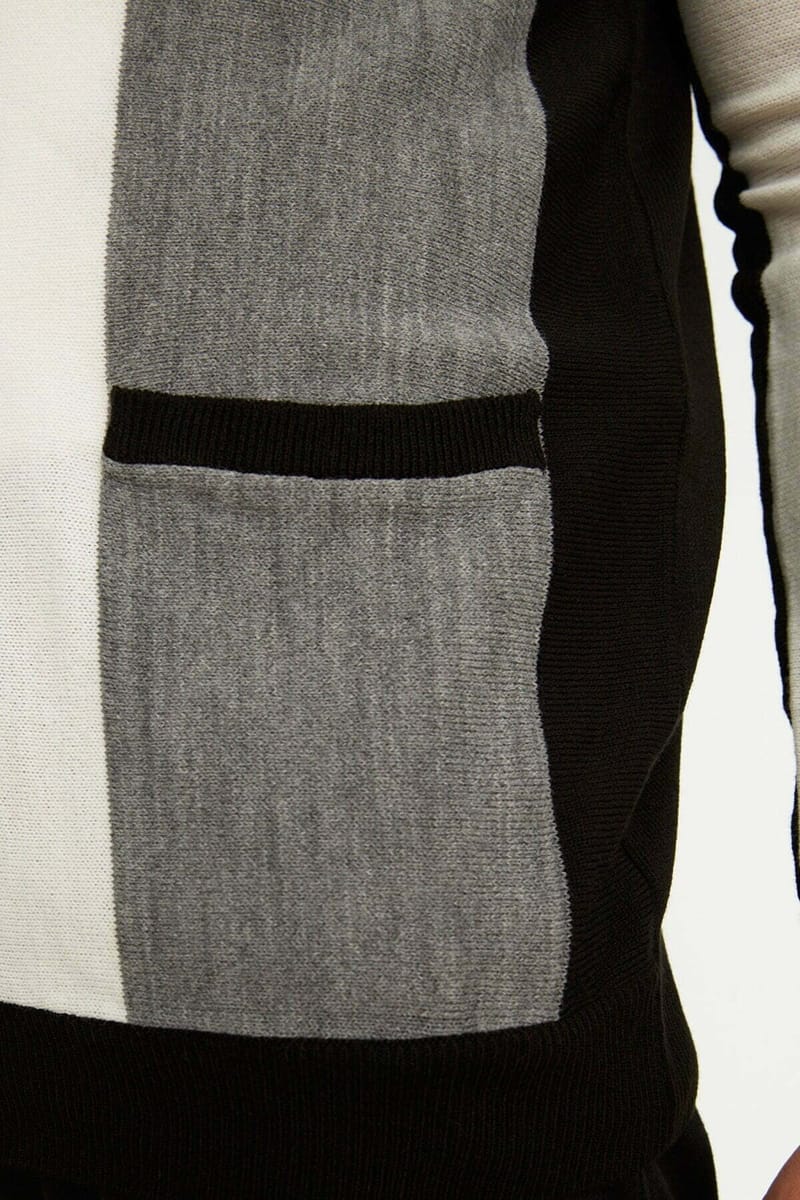 Regular Color Block Cardigan - Cardigans 48