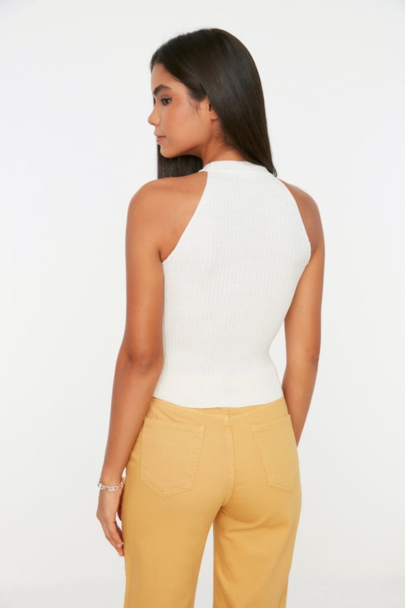 Halter Neck Ribbed Top Halter Neck Ribbed Top