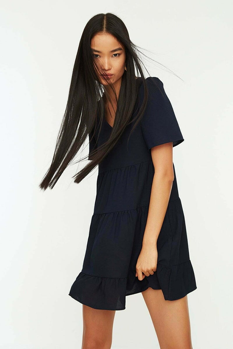 Wide Cut Dress Trendyol - Women's Mini Dresses 22
