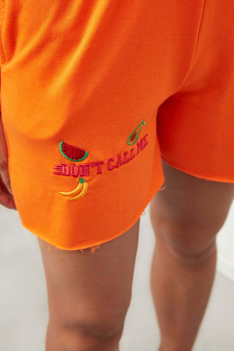 Crew Neck Embroidered Top & Shorts Set - Co-ord Sets 28