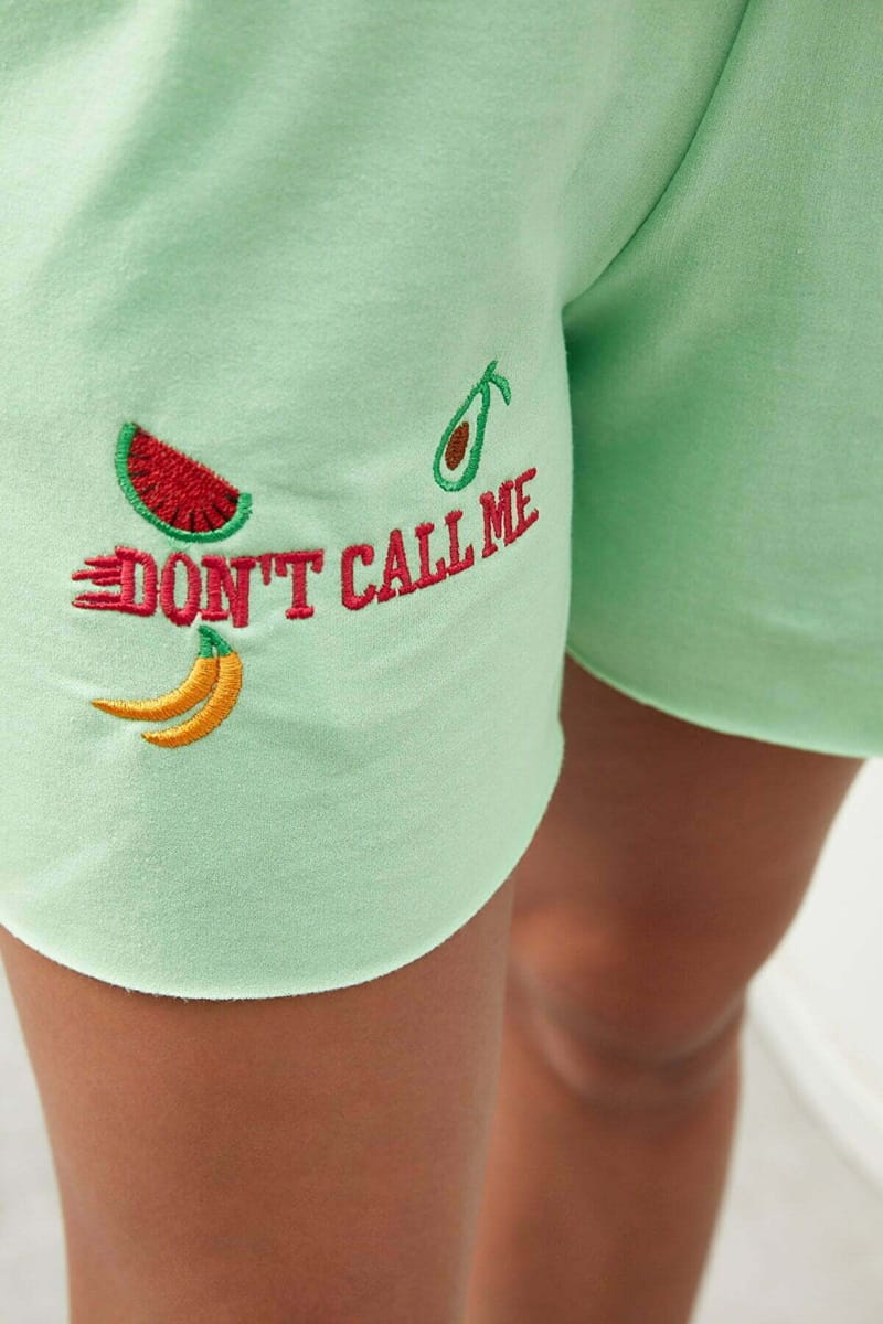 Crew Neck Embroidered Top & Shorts Set Crew Neck Embroidered Top & Shorts Set - Co-ord Sets 45