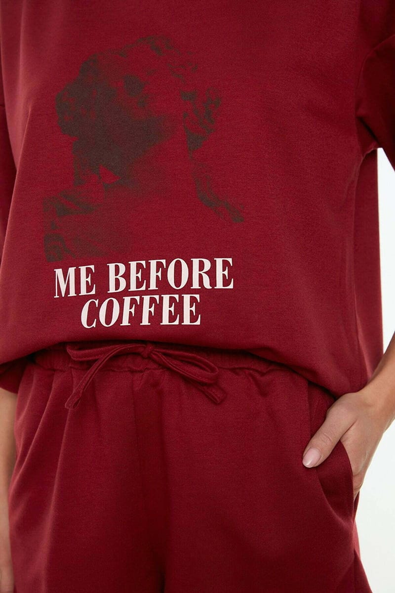 Crew Neck Top & Shorts Set Trendyol - Women's Co-ord Sets 22