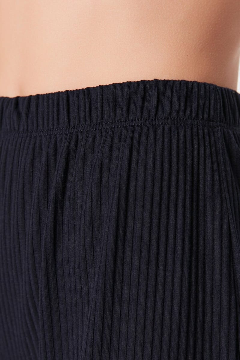 Navy Blue High Waist Women's Joggers Trendyol - Women's Trousers 3