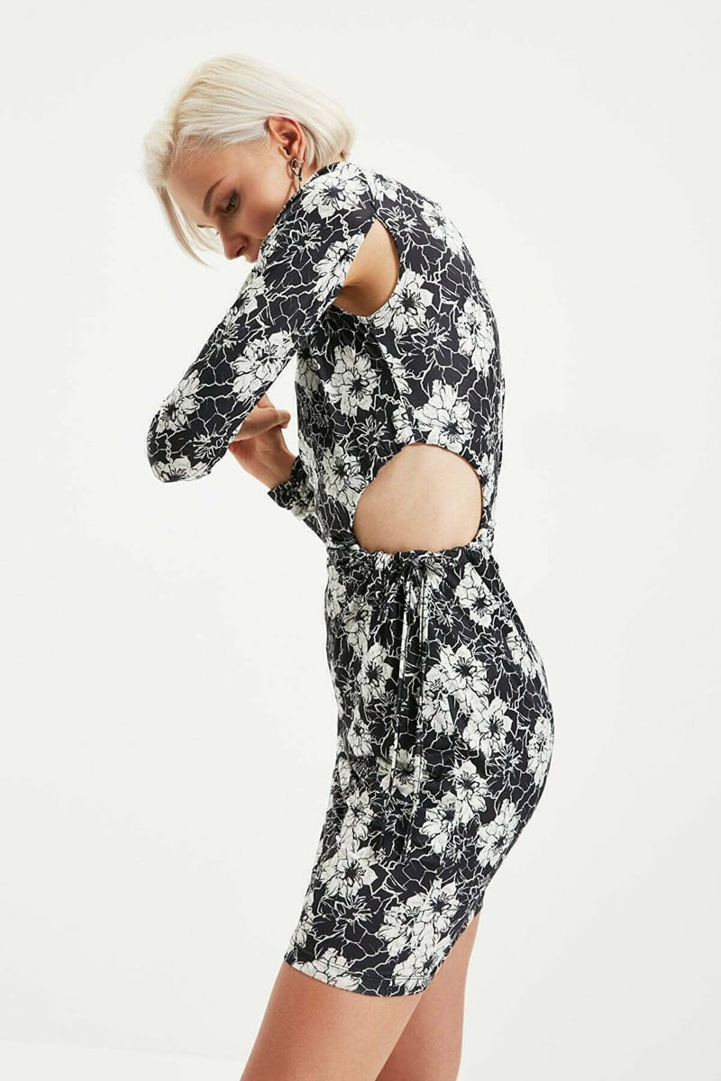 Waist Detailed Dress Trendyol - Women's Mini Dresses 3