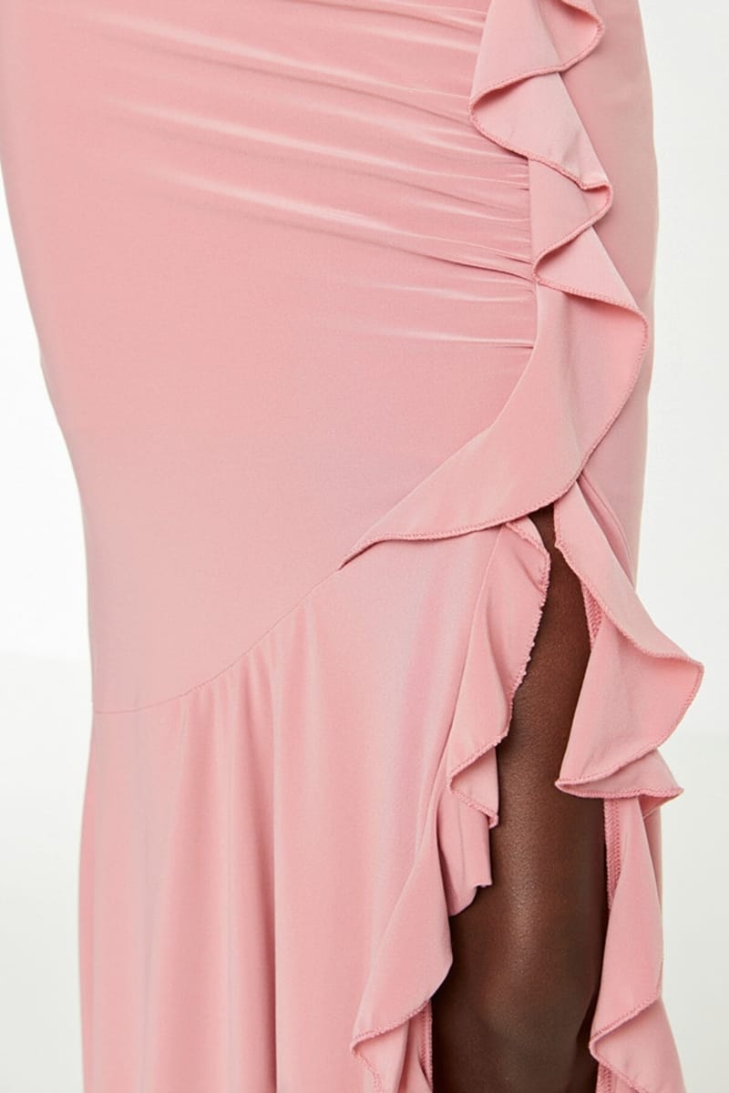 Volan Detailed Evening Dress Trendyol - Women's Party Dresses 2