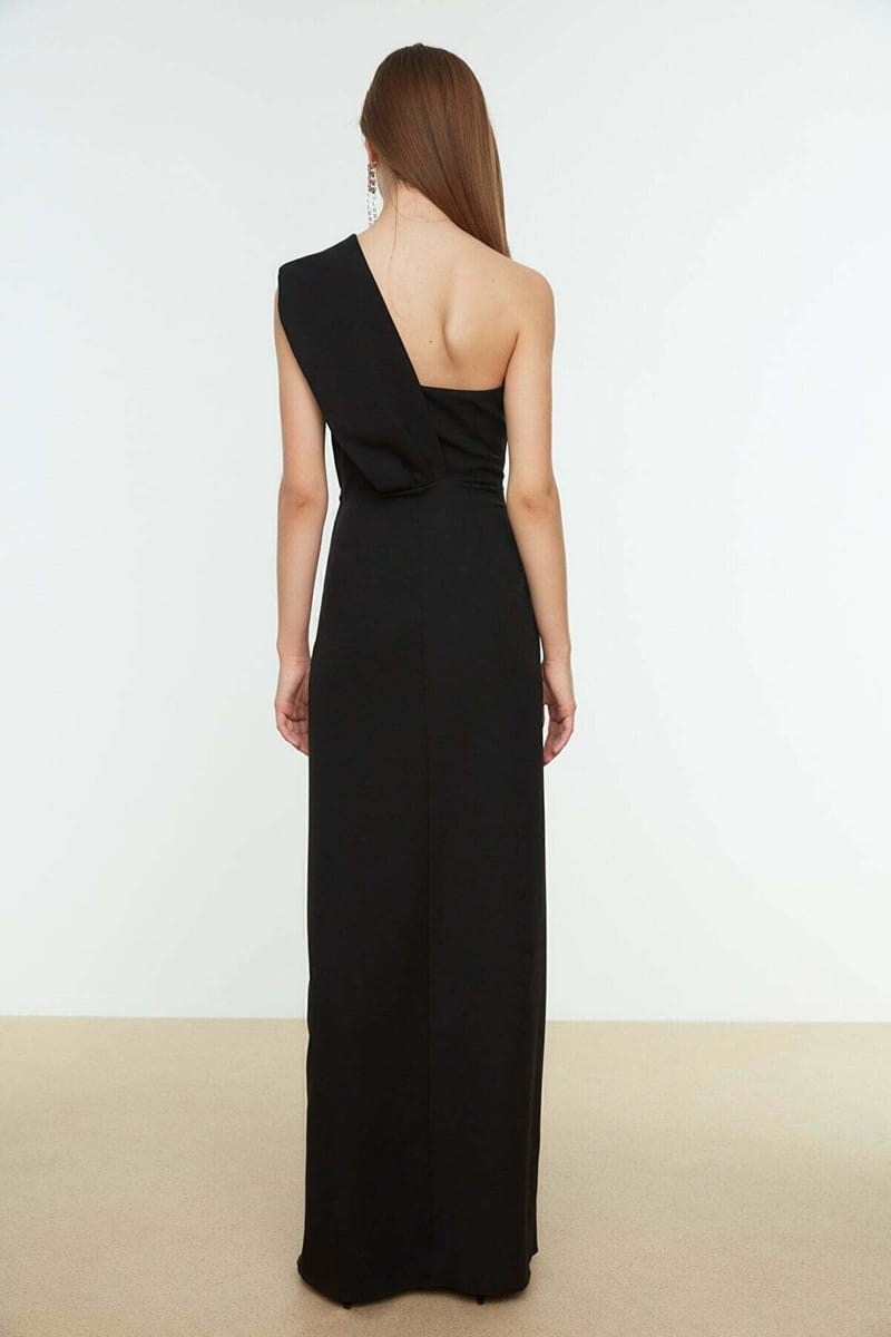 One Shoulder Side Split Dress - Party Dresses 19