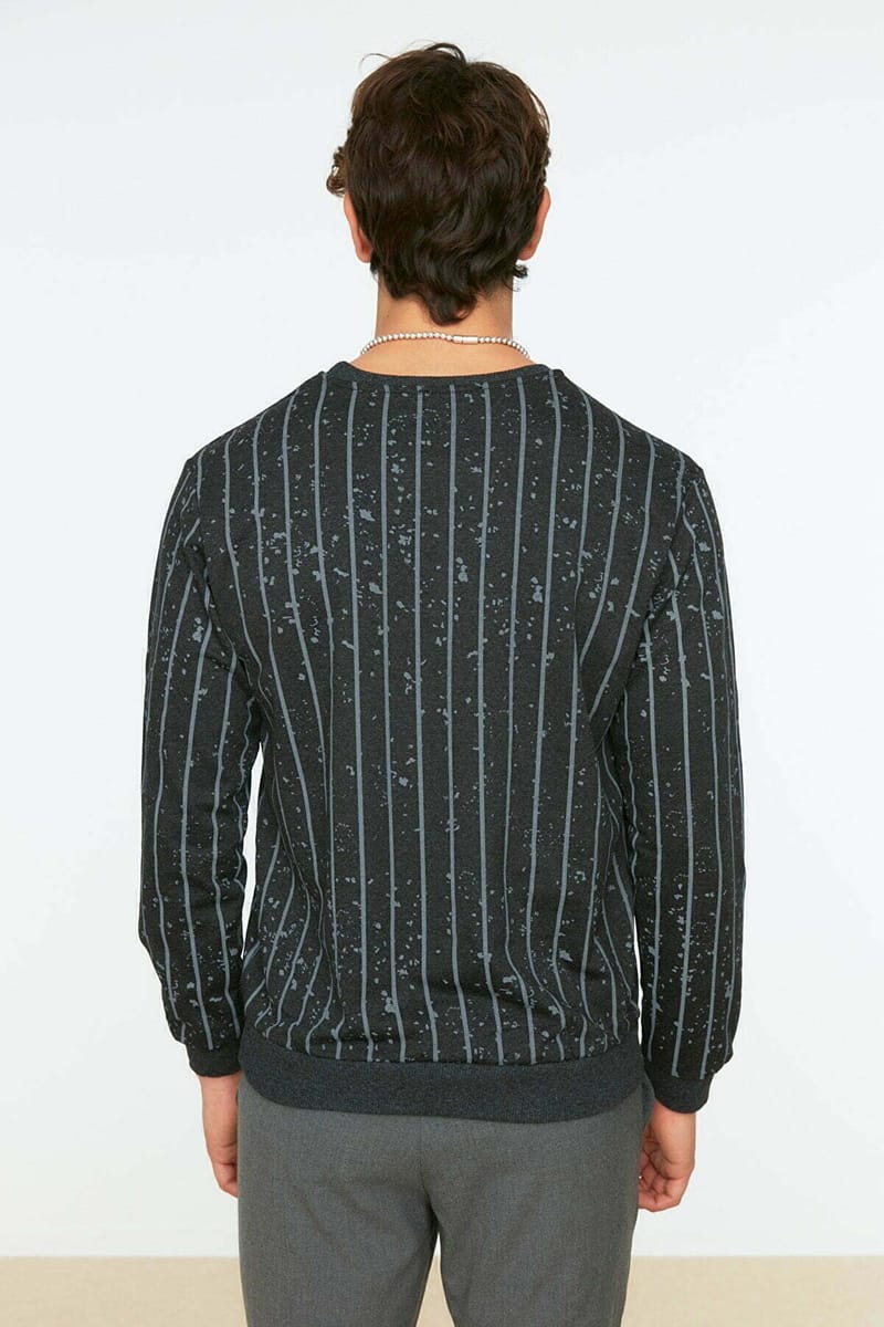 Regular Fit Crew Neck Sweatshirt Trendyol - Men's Sweatshirts 34
