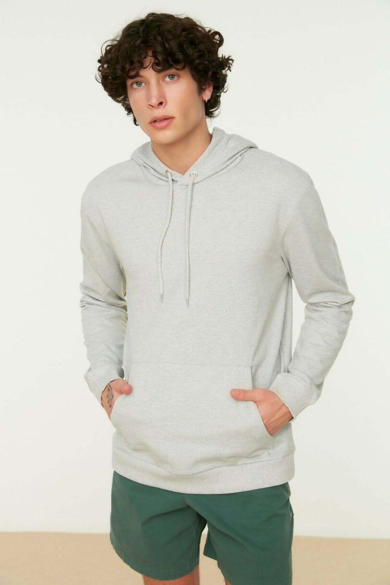 Grey Back Printed Regular Fit Men's Hoodie - Hoodies 21