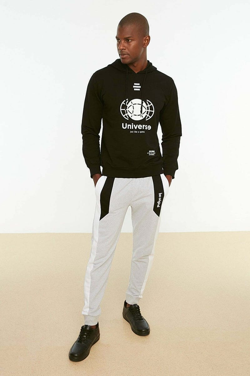 Graphic Black Men's Hoodie - Hoodies 33