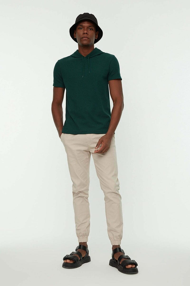 Tie Waist Cuffed Pants - Casual Pants 21