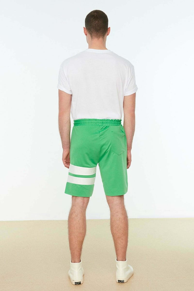 Men's Regular Fit Paneled Shorts - Sweat Shorts 48