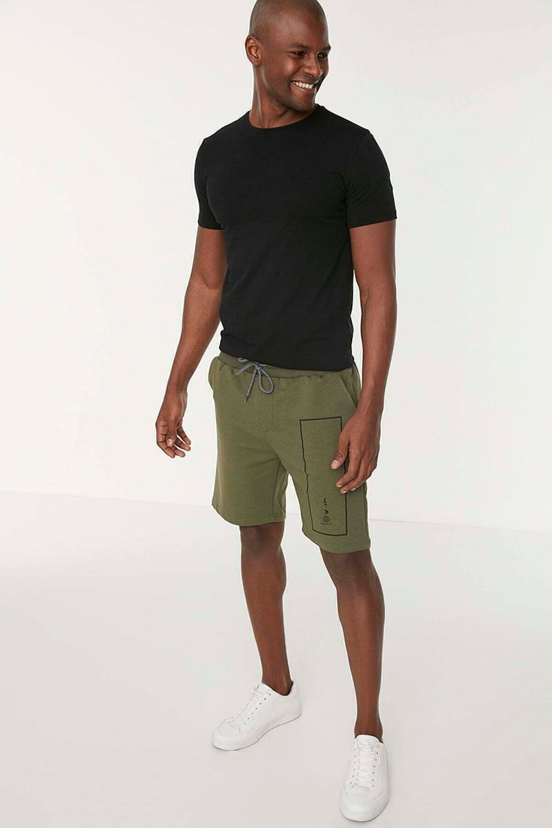 Drawstring Shorts Mid Green