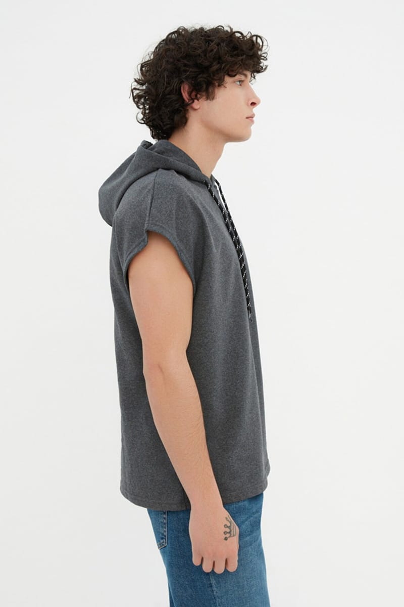 Essential Sleeveless Hoodie Essential Short Sleeve Hoodie Sweatshirt - Hoodies 30