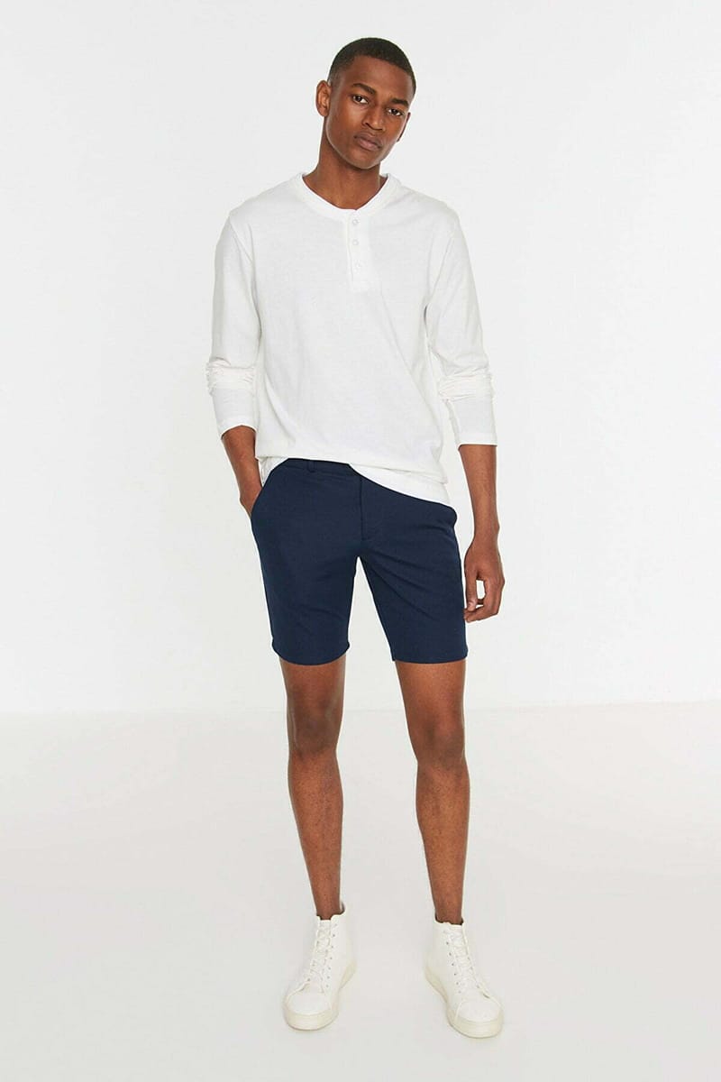 Basic Regular Fit T-Shirt Trendyol - Men's Long Sleeve T-Shirt 18