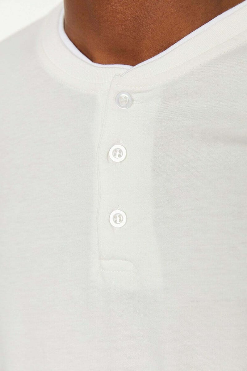 Basic Regular Fit T-Shirt Trendyol - Men's Long Sleeve T-Shirt 19