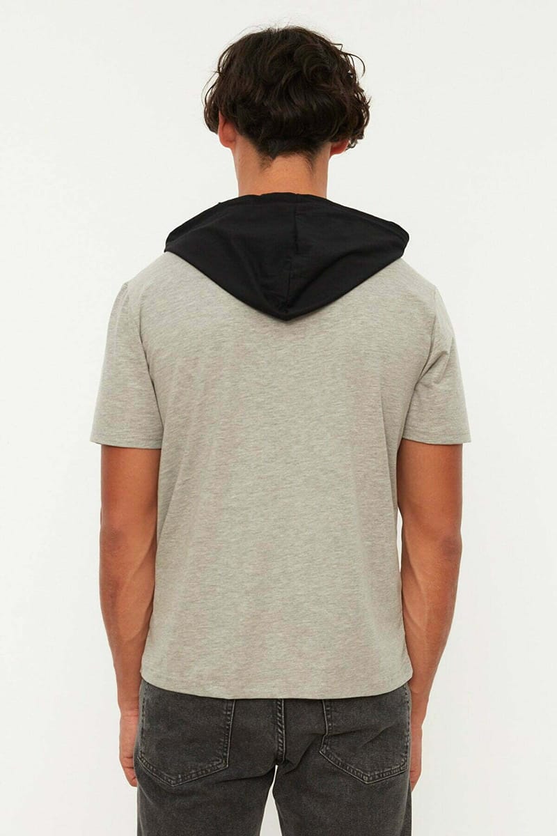 Contrast Pocket Hooded T-Shirt Contrast Pocket Hooded T-Shirt - Short Sleeve T-Shirt 44
