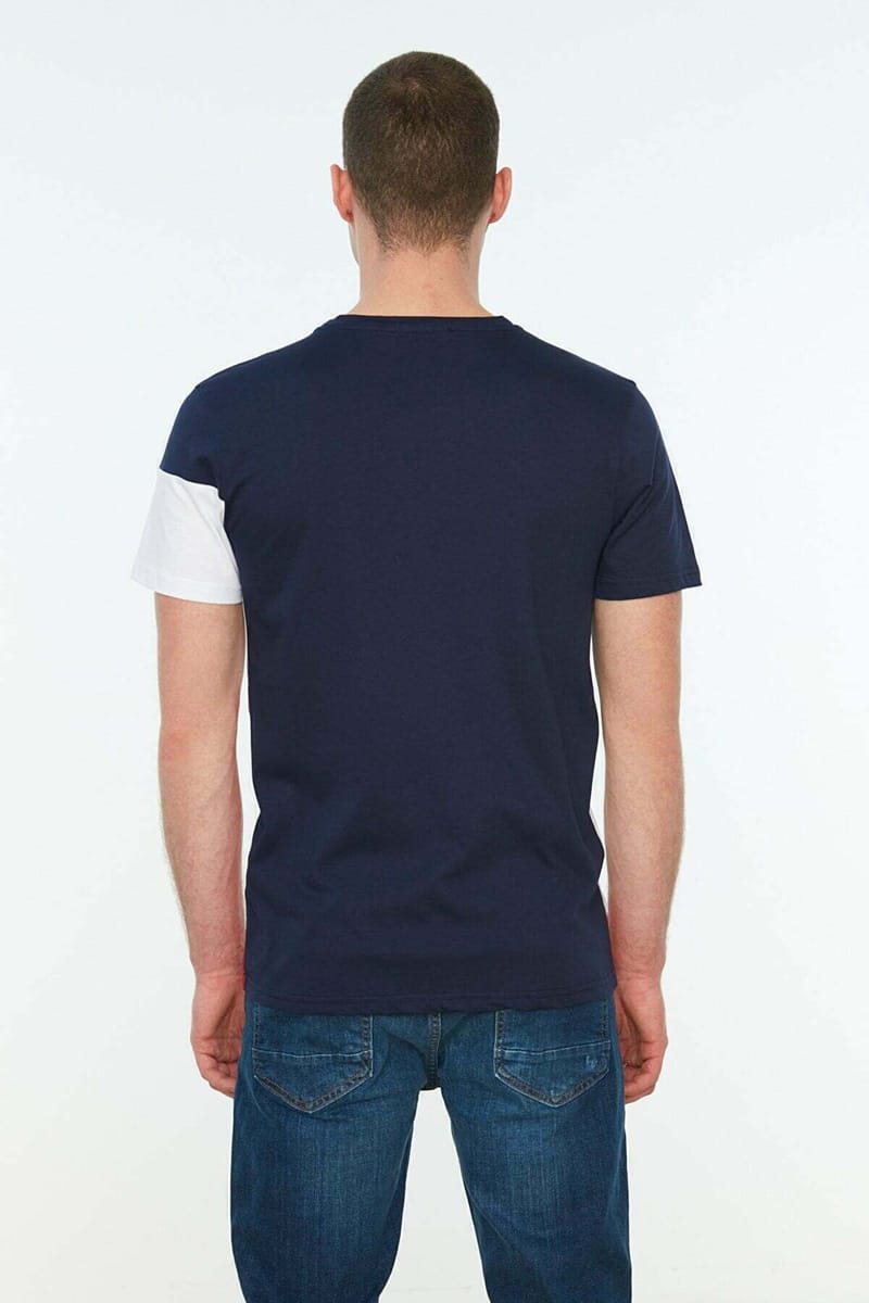 Multi Color Diagonal Block Crew Neck Men's T-Shirt Multi Color Diagonal Block Crew Neck Men's T-Shirt - Short Sleeve T-Shirt 23